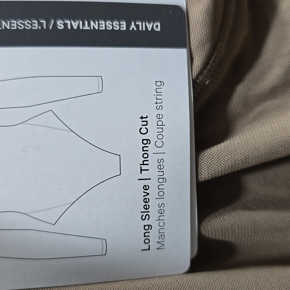 NWT Lululemon Wundermost Nulu Mesh Long-Sleeve Crewneck Bodysuit Taupetastic - Picture 9 of 9